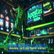 molde letras feliz natal